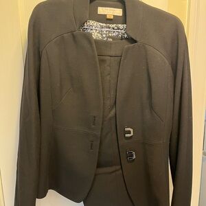 Tahari Women's Black Blazer with Buckle Detail